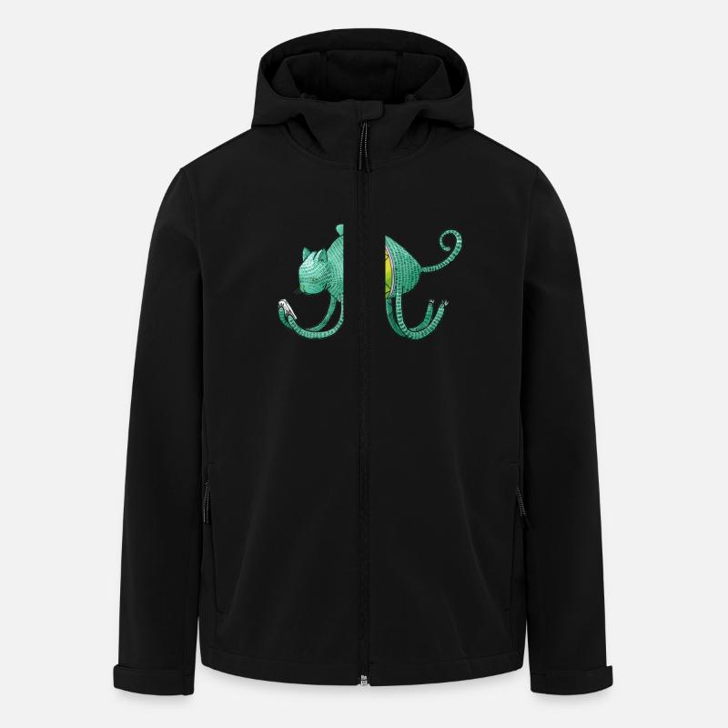 iCat - Men’s Recycled Softshell Jacket by Stanley/Stella - black