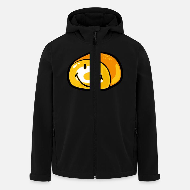 Smiley Bread - Veste softshell homme en polyester recyclé Stanley/Stella - noir