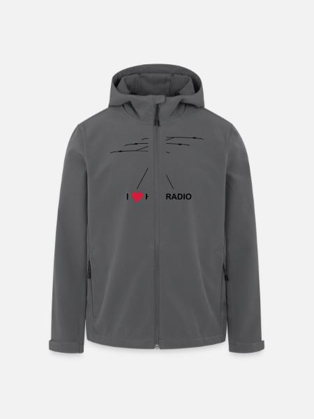 ham_radio - Recycelte Männer Softshell-Jacke von Stanley/Stella - Schwarz