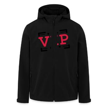 shirt de logo membre de timbre vip personne partic - Veste softshell homme en polyester recyclé Stanley/Stella - noir - Devant - AI Model Male 185 light (185cm)
