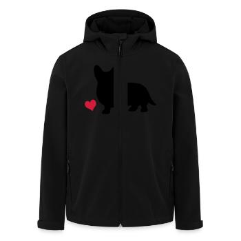 Corgi - Veste softshell homme en polyester recyclé Stanley/Stella - noir - Devant - AI Model Male 185 light (185cm)