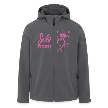 Schlagerprinzessin Schlagerfan Schlager Geschenk - Recycelte Männer Softshell-Jacke von Stanley/Stella - Schwarz - Vorne - AI Model Male 185 light (185cm)
