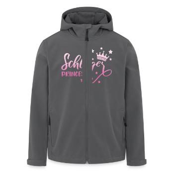 Schlagerprinzessin Schlagerfan Schlager Geschenk - Recycelte Männer Softshell-Jacke von Stanley/Stella - Schwarz - Vorne - AI Model Male 185 light (185cm)