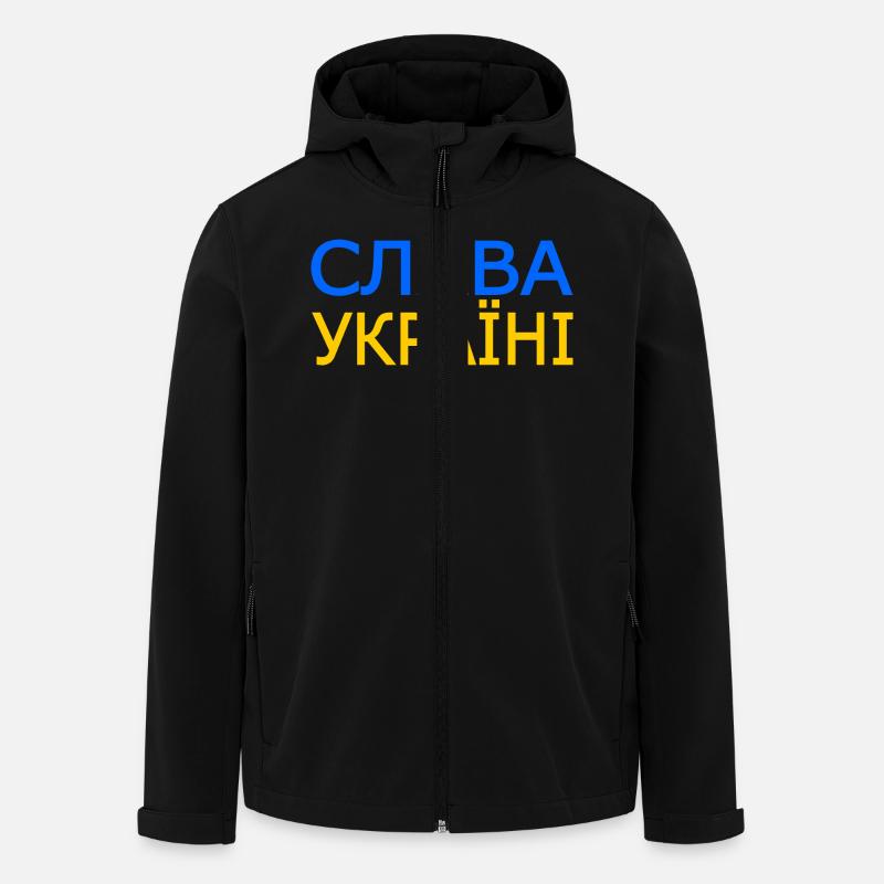 Slava ukraini - Recycelte Männer Softshell-Jacke von Stanley/Stella - Schwarz