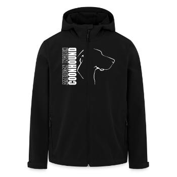 AMERICAN ENGLISH COONHOUND Profile Dogs Wilsigns - Men’s Recycled Softshell Jacket by Stanley/Stella - black - Front - AI Model Male 185 light (185cm)