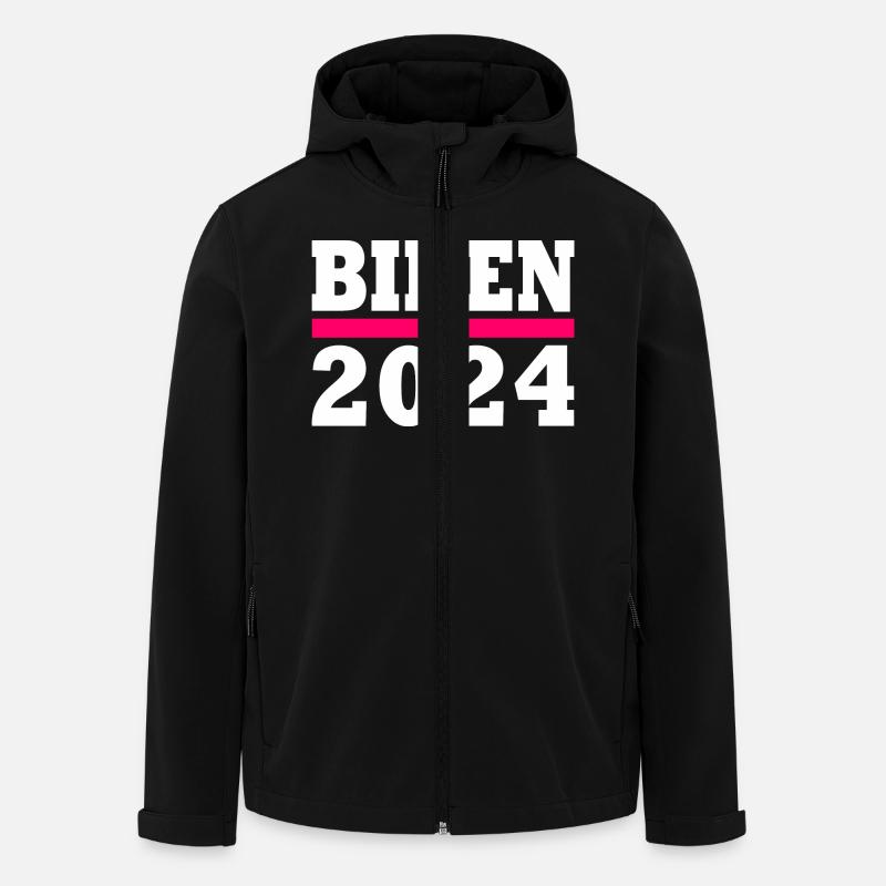 Joe biden 2024 - Veste softshell homme en polyester recyclé Stanley/Stella - noir