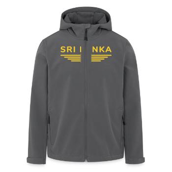 Sri Lanka Design – Experience Island Magic - Men’s Recycled Softshell Jacket by Stanley/Stella - black - Front - AI Model Male 185 light (185cm)