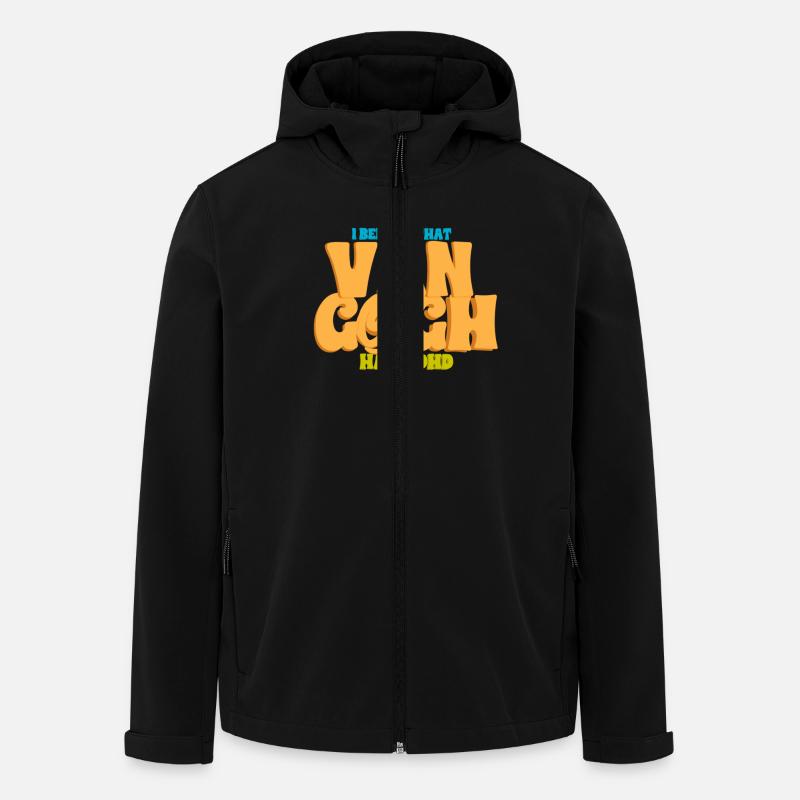 ADHD Van Gogh - Veste softshell homme en polyester recyclé Stanley/Stella - noir