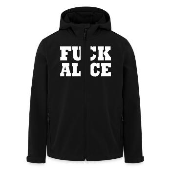 Fuck alice - Recycelte Männer Softshell-Jacke von Stanley/Stella - Schwarz - Vorne - AI Model Male 185 light (185cm)