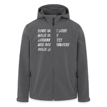JONE WASTE YORE TOYE MONME YORALL REDIII THE VOICE - Recycelte Männer Softshell-Jacke von Stanley/Stella - Schwarz - Vorne - AI Model Male 185 light (185cm)