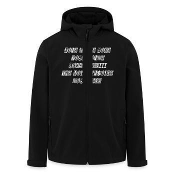JONE WASTE YORE TOYE MONME YORALL REDIII THE VOICE - Recycelte Männer Softshell-Jacke von Stanley/Stella - Schwarz - Vorne - AI Model Male 185 light (185cm)