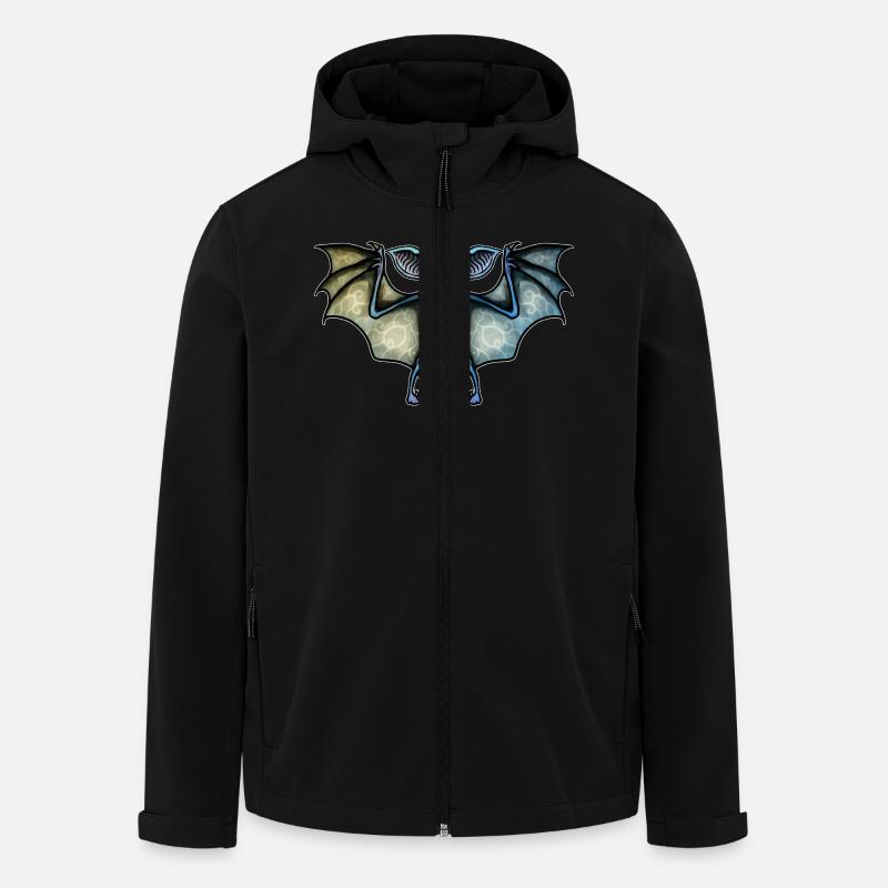 Fledermaus - Recycelte Männer Softshell-Jacke von Stanley/Stella - Schwarz