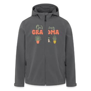 Gardening Grandma Garden Botanical - Recycelte Männer Softshell-Jacke von Stanley/Stella - Schwarz - Vorne - AI Model Male 185 light (185cm)