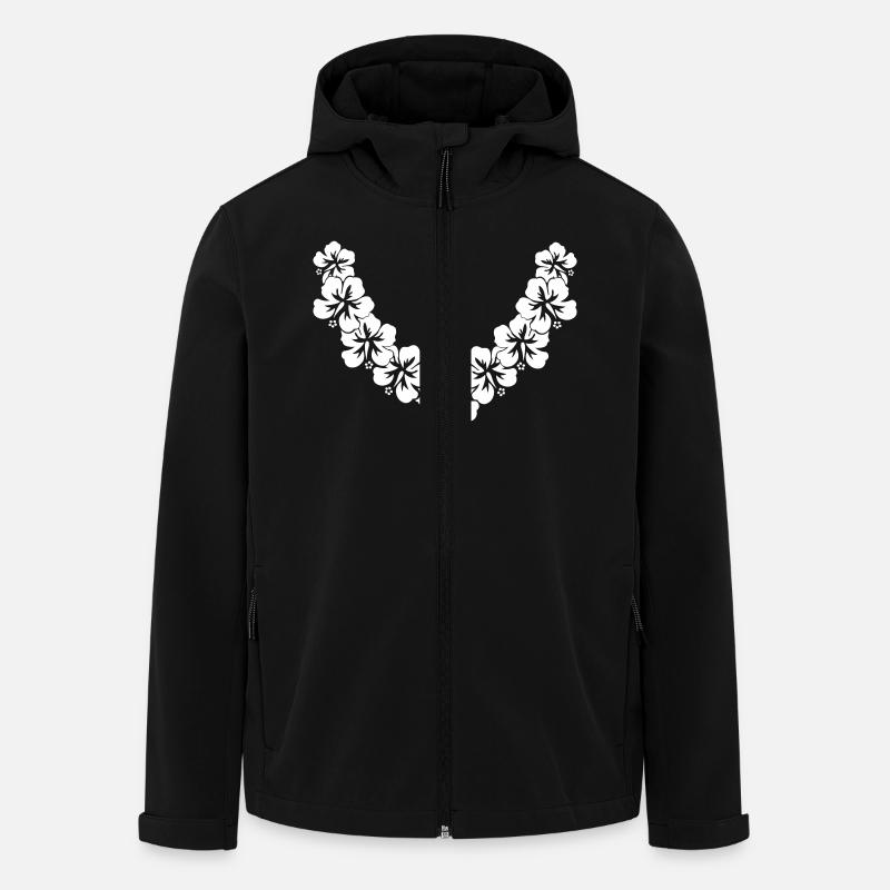 Collier Fleur - Veste softshell homme en polyester recyclé Stanley/Stella - noir