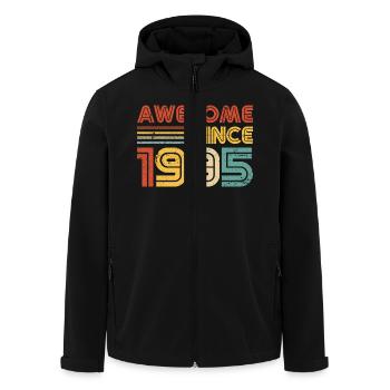 Awesome Since 1995" – Retro Vintage 30. Geburtstag - Recycelte Männer Softshell-Jacke von Stanley/Stella - Schwarz - Vorne - AI Model Male 185 light (185cm)