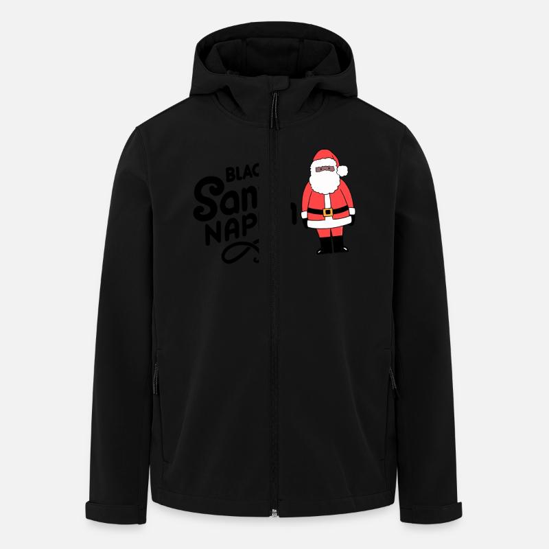 Black Santa Napkin - Men’s Recycled Softshell Jacket by Stanley/Stella - black