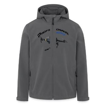 Professionnel drone en vol 1 - Veste softshell homme en polyester recyclé Stanley/Stella - noir - Devant - AI Model Male 185 light (185cm)