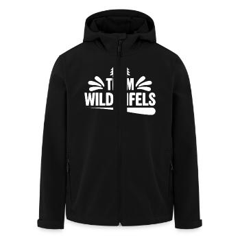 Team Wildenfels - Recycelte Männer Softshell-Jacke von Stanley/Stella - Schwarz - Vorne - AI Model Male 185 light (185cm)