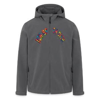 Ich brauch dich nicht - Recycelte Männer Softshell-Jacke von Stanley/Stella - Schwarz - Vorne - AI Model Male 185 light (185cm)
