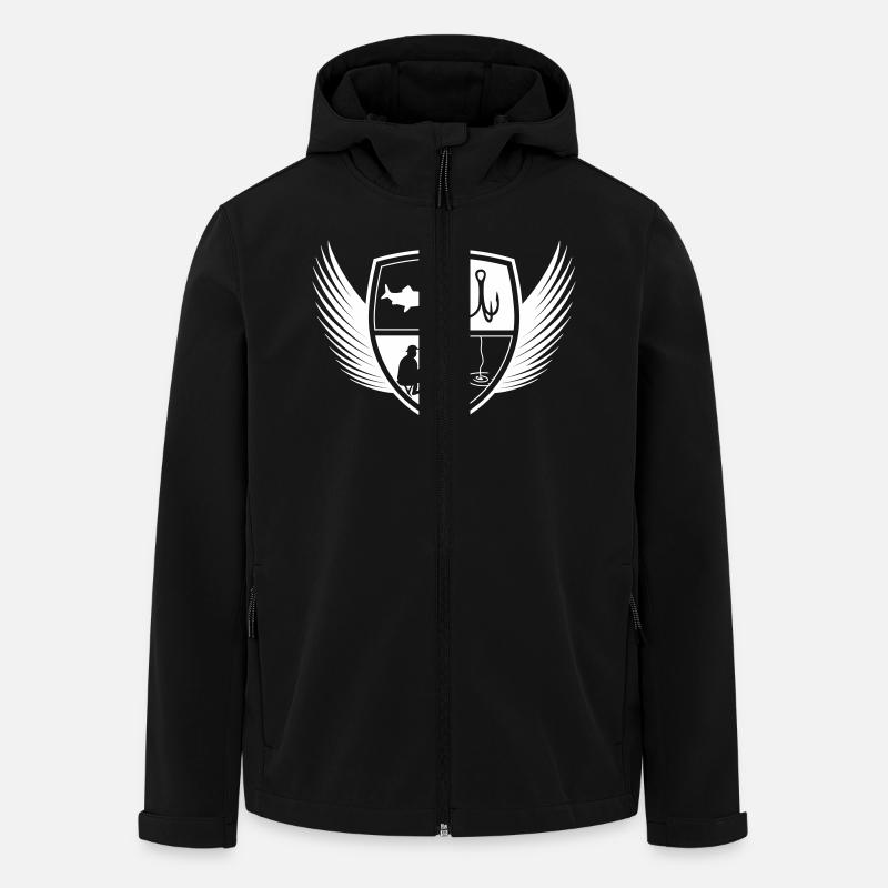 Fischen Angeln Angelhaken - Recycelte Männer Softshell-Jacke von Stanley/Stella - Schwarz