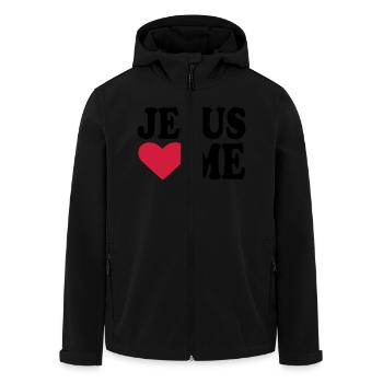Jesus - Veste softshell homme en polyester recyclé Stanley/Stella - noir - Devant - AI Model Male 185 light (185cm)