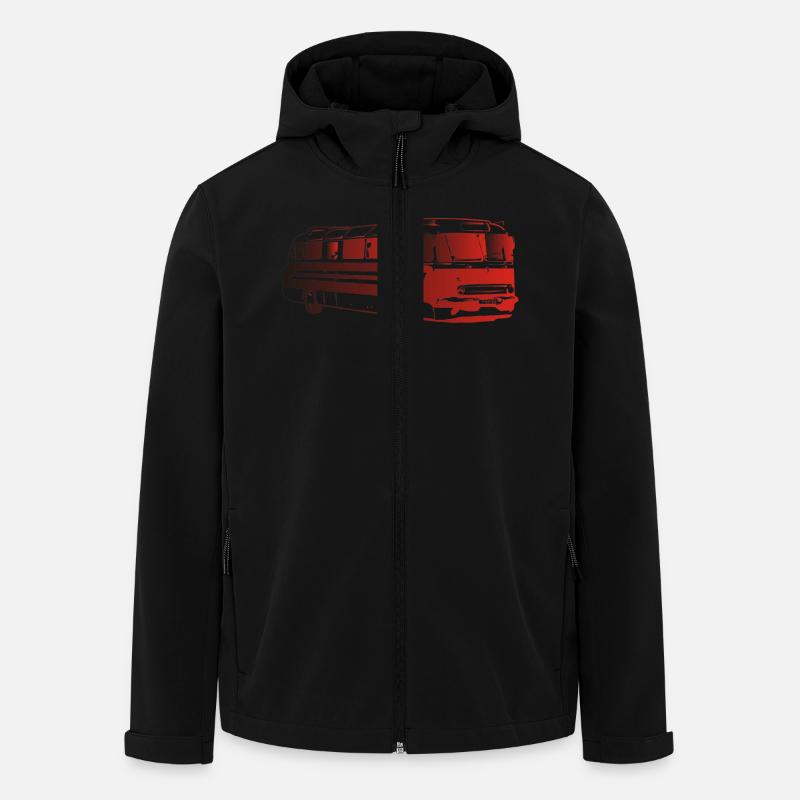 Ikarus 55 Bus Omnibus - Recycelte Männer Softshell-Jacke von Stanley/Stella - Schwarz