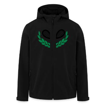 Tennis - Recycelte Männer Softshell-Jacke von Stanley/Stella - Schwarz - Vorne - AI Model Male 185 light (185cm)