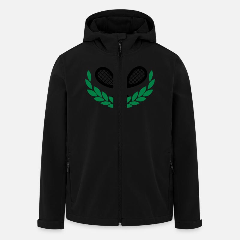 Tennis - Recycelte Männer Softshell-Jacke von Stanley/Stella - Schwarz