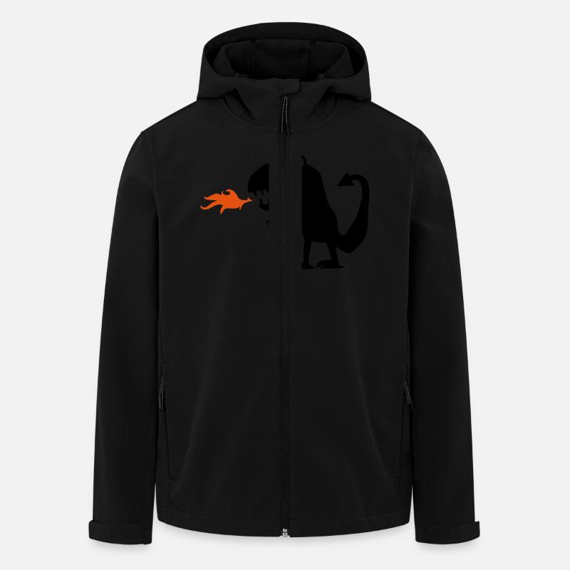 Drache - Recycelte Männer Softshell-Jacke von Stanley/Stella - Schwarz