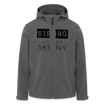 Strong Is The New Skinny - Recycelte Männer Softshell-Jacke von Stanley/Stella - Schwarz - Vorne - AI Model Male 185 light (185cm)