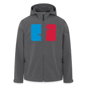 Volleyball - Recycelte Männer Softshell-Jacke von Stanley/Stella - Schwarz - Vorne - AI Model Male 185 light (185cm)
