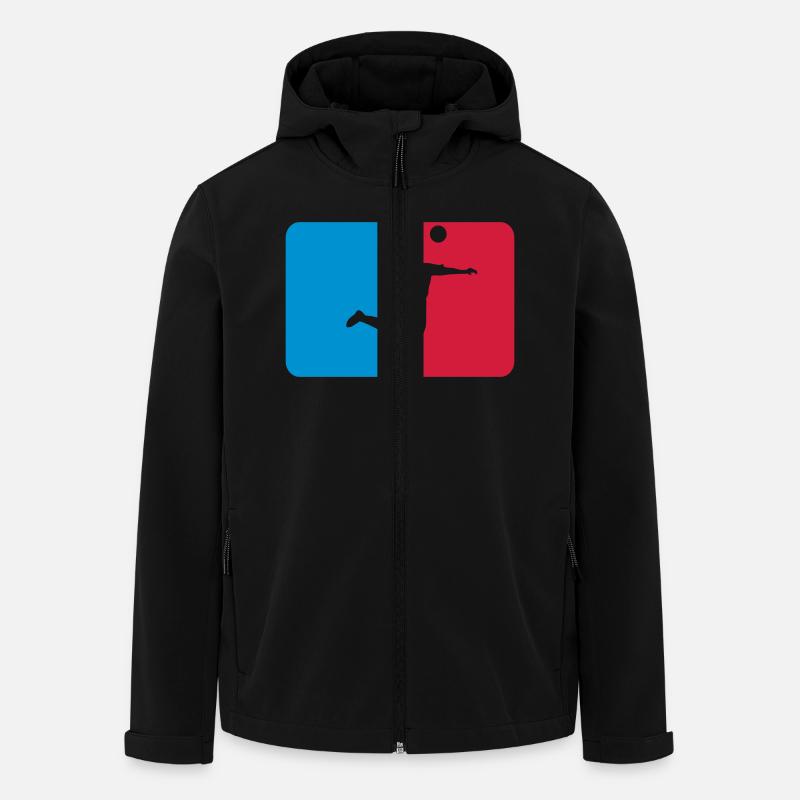 Volleyball - Recycelte Männer Softshell-Jacke von Stanley/Stella - Schwarz