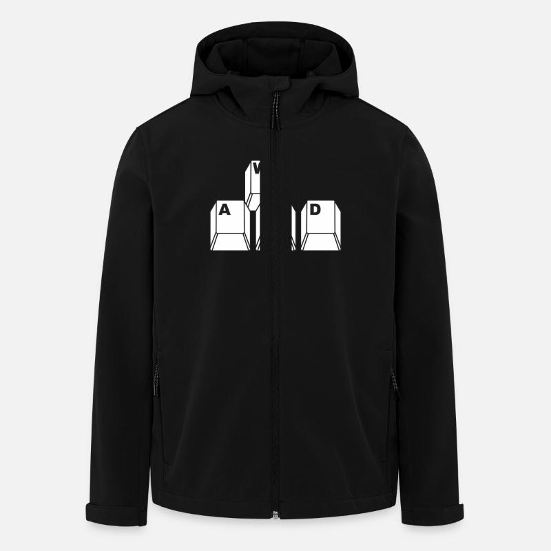 WASD - Men’s Recycled Softshell Jacket by Stanley/Stella - black