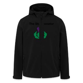 The Sturgeonator - Scottish Independence - Men’s Recycled Softshell Jacket by Stanley/Stella - black - Front - AI Model Male 185 light (185cm)