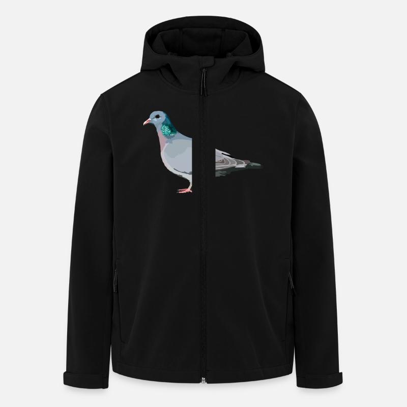 Hohltaube - Recycelte Männer Softshell-Jacke von Stanley/Stella - Schwarz