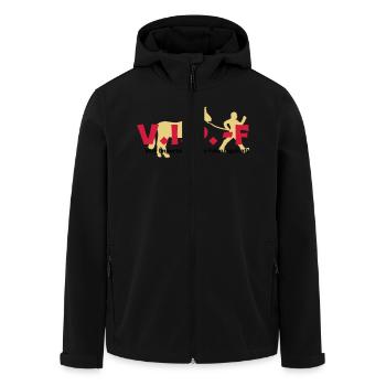 VIP-F - Recycelte Männer Softshell-Jacke von Stanley/Stella - Schwarz - Vorne - AI Model Male 185 light (185cm)