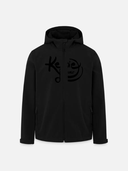 Kelpie furever - Recycelte Männer Softshell-Jacke von Stanley/Stella - Schwarz