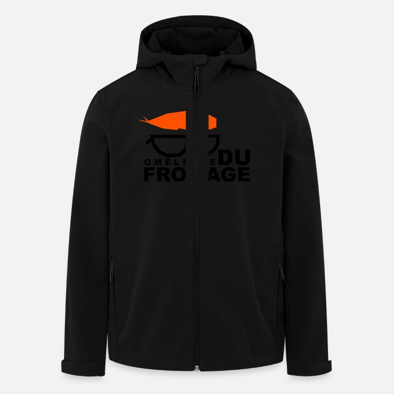 Omelette du fromage - Men’s Recycled Softshell Jacket by Stanley/Stella - black