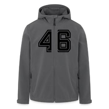 46 - Recycelte Männer Softshell-Jacke von Stanley/Stella - Schwarz - Vorne - AI Model Male 185 light (185cm)