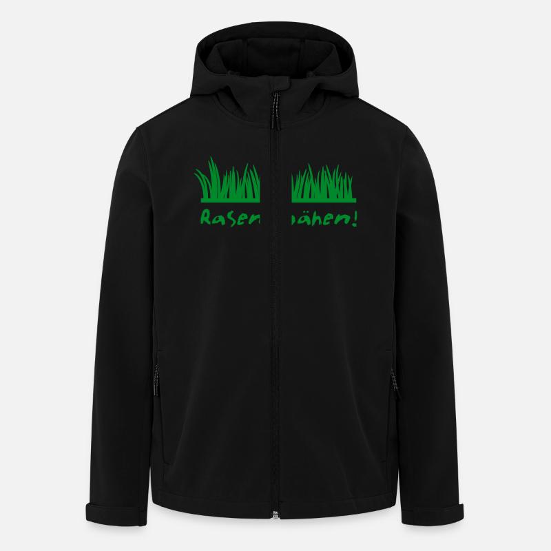 Rasen mähen - Recycelte Männer Softshell-Jacke von Stanley/Stella - Schwarz