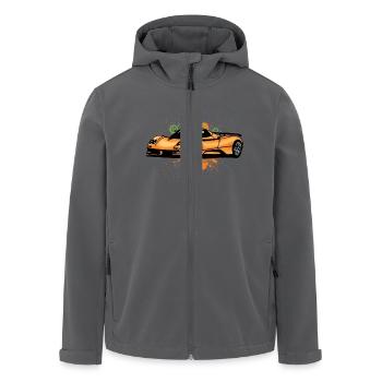 Kühler supercars - Recycelte Männer Softshell-Jacke von Stanley/Stella - Schwarz - Vorne - AI Model Male 185 light (185cm)