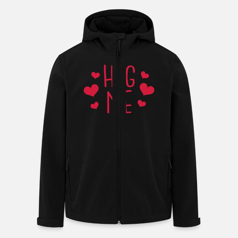 hug me - Recycelte Männer Softshell-Jacke von Stanley/Stella - Schwarz