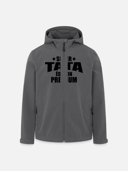 super tata édition premium - Veste softshell homme en polyester recyclé Stanley/Stella - noir