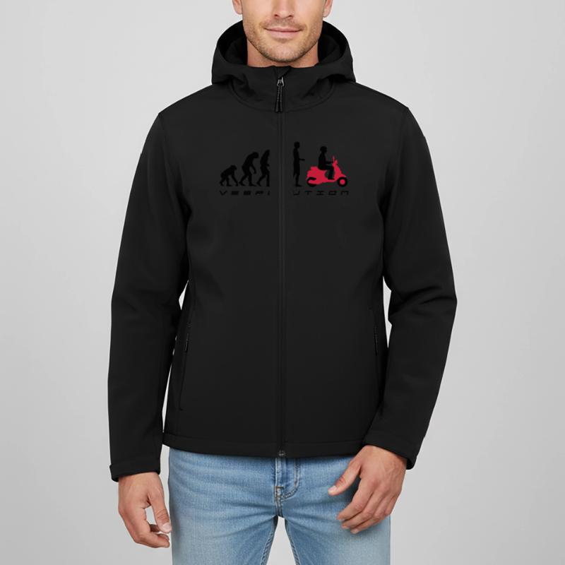 vespolution evolution__b_2c Recycelte Männer Softshell-Jacke Discoverer von Stanley/Stella