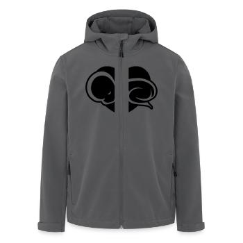 Baby asleep on Mommy or Daddy love - Men’s Recycled Softshell Jacket by Stanley/Stella - black - Front - AI Model Male 185 light (185cm)