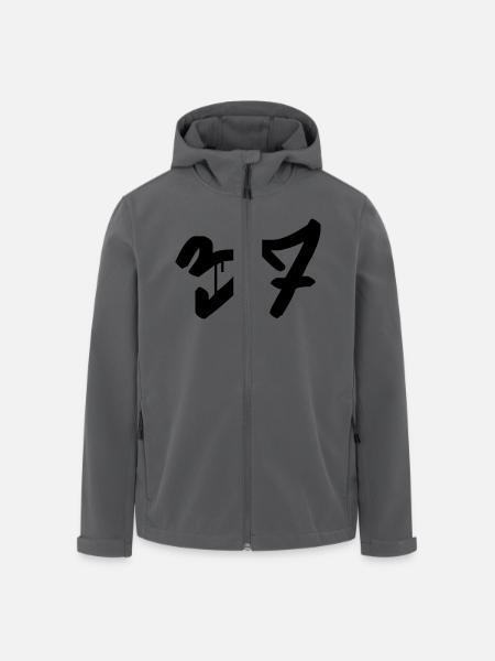 Graffiti : 37 - Recycelte Männer Softshell-Jacke von Stanley/Stella - Schwarz