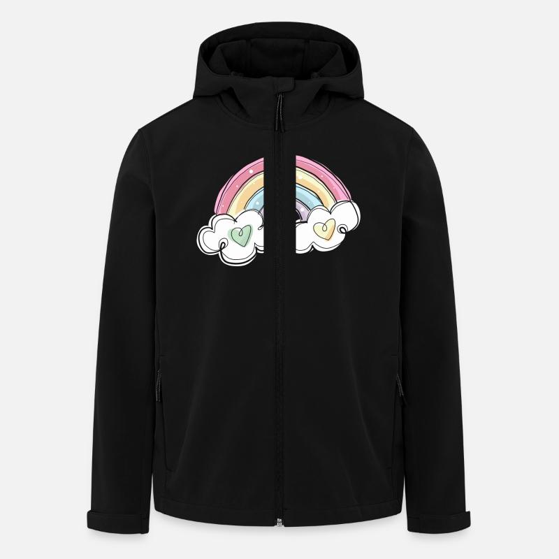 RAINBOW - Men’s Recycled Softshell Jacket by Stanley/Stella - black