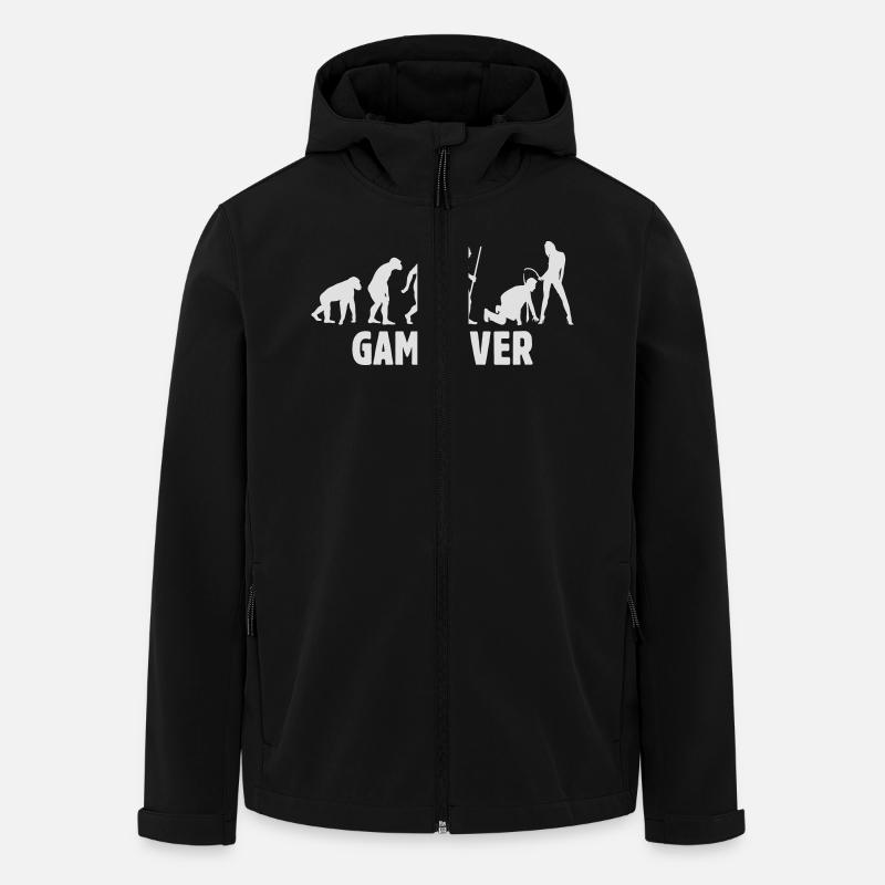 Game Over Married Guy - Recycelte Männer Softshell-Jacke von Stanley/Stella - Schwarz
