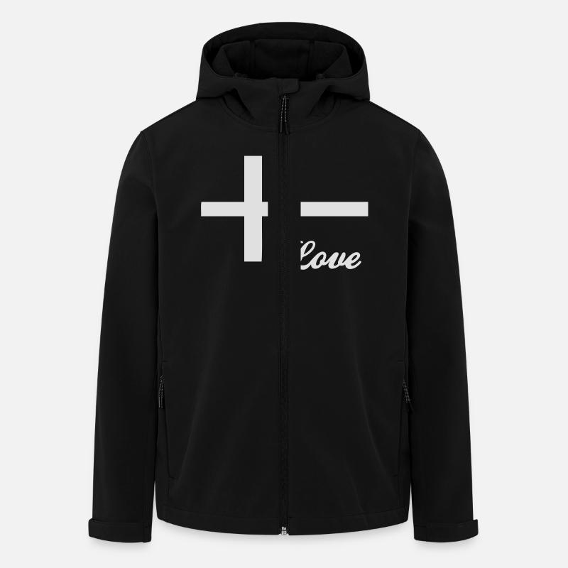 Love Denmark Danmark Daenemark - Recycelte Männer Softshell-Jacke von Stanley/Stella - Schwarz