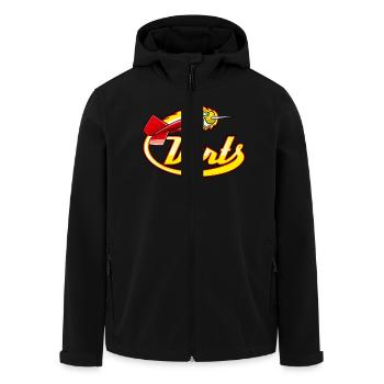 Darts - Recycelte Männer Softshell-Jacke von Stanley/Stella - Schwarz - Vorne - AI Model Male 185 light (185cm)